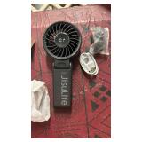 JISULIFE Handheld Fan Life7 â Ultimate Flexibility: High-Power Motor, LED Display, 19.5 Hrs Cooling, 5000mAh Rechargeable, 5-Speed, Foldable Design, 3-IN-1 Portable Fan for Travel Cruise Beach(Bl