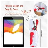 Handheld Sewing Machine, Mini Portable Electric Sewing Machine for Beginners Adult, Easy to Use and Fast Stitch Suitable for Clothes,Fabrics, Cutains,DIY Home Travel (White)