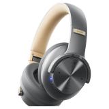 Picun B8 Bluetooth Headphones, 120H Playtime Headphones Wireless Bluetooth with 3 EQ Modes, Low Latency, Hands-Free Calls, Over Ear Headphones for Travel Home Office Cellphone PC (Ashen Golden)