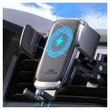 Wireless Car Charger, 15W Qi Fast Charging Auto Clamping Car Charger Phone Holder Mount, JOYROOM Cell Phone Holder Car Mount for iPhone 16 15 14 13 Pro Max Xs, Galaxy S24 Ultra, LG, Google