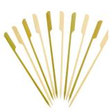 GUSTO [100 Pack] 7 inch Wooden Paddle Picks, Bamboo Skewers - Toothpicks For Cocktails, Grilling, Appetizers, Fruits, Barbeque and Sandwiches - (Forrmerly Comfy Package)