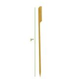 GUSTO [100 Pack] 7 inch Wooden Paddle Picks, Bamboo Skewers - Toothpicks For Cocktails, Grilling, Appetizers, Fruits, Barbeque and Sandwiches - (Forrmerly Comfy Package)