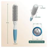 Small Round Brush for Precise Styling and Manageable Blowouts (0.75 inch) - Salon-Quality Tool for Wet or Dry Hair (Not Electrical)