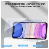 Qularlans 3 Pack Screen Protector for iPhone 11/XR 6.1 Inch, 9H Hardness Shock Resistant Tempered Glass HD Ultra Clear