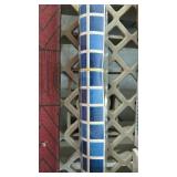 Nuanchu Vinyl Pool Liner Patch Self-Adhesive PVC Repair Patch for Swimming Pools Inflatable Boat(Checkered,12 x 40 Inch)