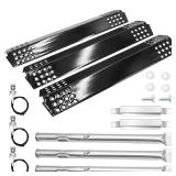 Yiming Grill Replacement Parts for Charbroil 463241313, 463241314, 463241414, 463241013, 463241413 Grill Models. Heat Plate Shields, Grill Burner Tubes, Carryover Tubes and Igniters Replacement Kit.