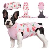 Kuoser Recovery Suit for Dogs Cats After Surgery, Professional Pet Recovery Shirt Dog Abdominal Wounds Bandages, Substitute E-Collar & Cone,Prevent Licking Dog Onesies Pet Surgery Recovery Suit