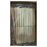 Yinkin Folding Fans Bamboo Handheld Folded Craft Hand Japanese Chinese Fans for Weddings Bridal Dancing Church DIY Decoration Women Kids Gift Party Favors (Cream)