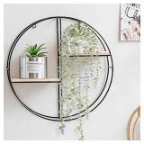 BACAMA Decorative Hanging Plants for Shelf, Faux Ivy Eucalyptus Vine, Fake Greenery in White Bigger Pot (Light Green, 1PCS)