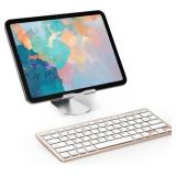 OMOTON Ultra-Slim Bluetooth Keyboard Compatible with iPad 10.9(10th/ 9th/ 8th Generation)/ 10.2, iPad Air 5th Generation, iPad Pro 11/12.9, iPad mini, and More iOS Devices, Gold