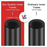 Heavy Duty Bike Tubes 2PCS 12\"/14\"/16\"/ 20\"/ 24\"/ 26\"/27.5\"/28\"/29\" x1.75/1.9/2.0/2.1/2.125 Schrader Valve Bicycle Inner Tubes (26x1.75/2.125)
