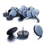 1\" Nail on Furniture Sliders - Furnigear Heavy Duty PTFE (Teflon) Chair Sliders Glides Wooden Furniture Movers Move Your Furniture Easily & Safety - Best Chair Leg Floor Protectors
