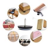 1\" Nail on Furniture Sliders - Furnigear Heavy Duty PTFE (Teflon) Chair Sliders Glides Wooden Furniture Movers Move Your Furniture Easily & Safety - Best Chair Leg Floor Protectors