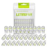 LETINGFAR 194 LED Light Bulb White 6000K 168 2825 W5W T10 Wedge COB Bulbs Error Free for Car Dome Map Door Courtesy License Plate