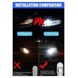 LETINGFAR 194 LED Light Bulb White 6000K 168 2825 W5W T10 Wedge COB Bulbs Error Free for Car Dome Map Door Courtesy License Plate