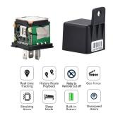 SinoTrack 4G GPS Tracker for Vehicles,Vehicle Device Locator Car Relay Tracker Real Time ST-907L Hidden Location Device with No Monthly Fee Tracking System for Car Motorcycle Truck Taxi