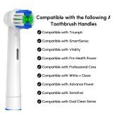 Replacement Toothbrush Heads Compatible with Oral B Braun, 12 Pcs Professional Electric Toothbrush Brush Heads Compatible with Oral B Replacement Heads Refill 7000/Pro 1000/9600/500/3000