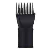 Segbeauty Blow Dryer Comb Attachment, Black Brush Attachments for Hair Dryer Concentrator Nozzle 1.69-1.76in and 2.12in, Pro Hairdressing Styling Salon Tool to Straighten Detangle Curly Natural Hair