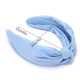 Etercycle Headband for Women, Knotted Wide Headband, Yoga Hair Band Fashion Elastic Hair Accessories for Women (Light Blue)