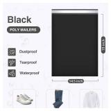 UCGOU Poly Mailers 12x15.5 Inch Black Medium Shipping Bags #5 Strong Thick Mailing Envelopes Self Sealing Adhesive Waterproof and Tear Proof Boutique Packaging Postal for Clothing