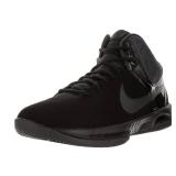 Nike Mens Air Visi Pro Vi NBK Black/Anthracite Ankle-High Nubuck Basketball Shoe - 9M