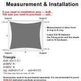 SUNLAX Sun Shade Sail 10