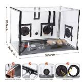 Large Still Air Box Mushroom Mycology Fume Hood Propagation StationsGrow Kit Mushroom Grow Bags Your Monotub Kit Mushroom Planting BagTent for Spores Horticulture Supplies ï¼31.5 * 20.5 * 20.5inch