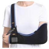 Velpeau Arm Sling Shoulder Immobilizer for Women and Men, fit Left or Right Arm - Rotator Cuff Support Brace - Medical Sling for Shoulder, Clavicle, Elbow Injury (Comfort type, Large: Bust 33.5â³-
