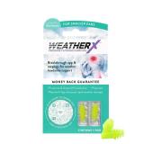WeatherX, Pressure Filtering Earplug for Shifts in Barometric Weather Pressure, Download Free Alert app (Small 1 Pk)