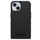 OtterBox iPhone 16e, 15, 14, & 13 Commuter Series Case - Black, Slim & Tough, Pocket-Friendly, with Port Protection