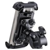Lamicall Motorcycle Phone Mount Holder - [Dual Vibration Dampener] [Upgrade Handlebar Clip] Motorcycle Cell Phone Holder, Bike Phone Mount, Fit iPhone 16/15/14/13 Pro Max, 4.7-6.7\" Phones, Black