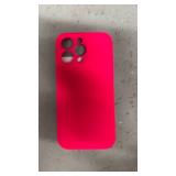 Ktele Compatible with iPhone 15 Pro Max Case, Silicone Upgraded [Camera Protection] [Soft Microfiber Lining] Full Covered Slim Gel Rubber Case iPhone 15 ProMax 6.7 inch - Hot Pink