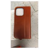 SHIELDON Wallet Case for iPhone 16 Pro 6.3\" 2024, Genuine Leather Folio Magnetic Closure RFID Blocking Card Holder Kickstand Full Protection Phone Case Compatible with iPhone 16 Pro - Retro Brown