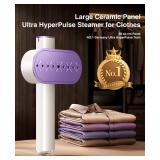 Ultra HyperPulse Series Steamer for Clothes, Large Panel, 1s Wrinkles Removal, 3 Modes Travel Steamer ï¼ Iron dual voltage, Handheld Portable Garment steamer for home, Global ï¼ Europe Traveli