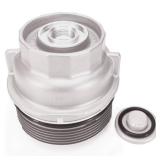 Oil Filter Housing Cap Assembly 15620-31060 For Toyota Camry Tundra RAV4 4Runner Tacoma Highlander Sienna Venza Avalon Fj Cruiser, Oil Filter Housing Cover 2010 2011 2012 2013 2014 2015 2016 2017 2018