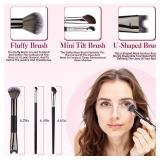 Sculpting Dual-End Nose Brush, 2-in-1 Nose Contour Brush, Angled Makeup Brush for Sculpting and Defining Nose Contour