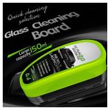 2Pcs Automotive Oil Film Cleaning Brush, 2025 Upgrade Clearvision Car Windshield Cleaner, Clearvision Glass Cleaner, 150mll Reusable Oil Film Cleaning Brush for Car Window, Prevents Rain and Fog