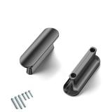 Cobbe Elite Elegant Matte Black Cabinet Pulls, 1 Inch Hole Center, Handles & Knobs for Kitchen Bathroom Cabinets and Drawers