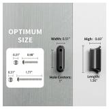 Cobbe Elite Elegant Matte Black Cabinet Pulls, 1 Inch Hole Center, Handles & Knobs for Kitchen Bathroom Cabinets and Drawers