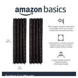 Amazon Basics Portable Blackout Curtain Shade with Suction Cups, 50\" W x 78\"L, 2-Pack, Moon and Stars