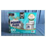 MM13XHF200W Power Flex Tall Kitchen Drawstring Bags  200 Count - Retail: $50