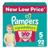 Pampers Swaddler 360 Disposable Baby Diapers - Size 5 - 92ct - Retail: $45