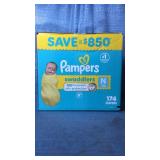 Pampers Swaddlers Diapers  Newborn (Less than 10 Pounds)  174 Count - Retail: $81