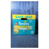 Pampers Swaddlers Diapers  Newborn (Less than 10 Pounds)  174 Count - Retail: $81