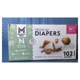 Members Mark Premium Diapers, Sizes N up to 10lbs, 102 diapers