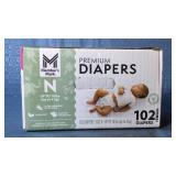 Members Mark Premium Diapers, Sizes N up to 10lbs, 102 diapers