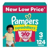 Pampers Swaddler 360 Disposable Baby Diapers - Size 3 - 124ct