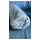 KING - Merit Linens Premium Ultra Soft Square Pattern Quilted Coverlet Set. - Retail: $160