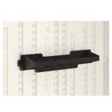 Suncast 25  x 8  Shelf Accessory w/ Hooks for Outdoor Shed  Black (2-Pack)