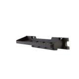 Suncast 25  x 8  Shelf Accessory w/ Hooks for Outdoor Shed  Black (2-Pack)
